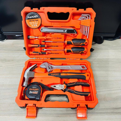 Bộ Dụng Cụ Sửa Chữa Đa Năng 18 Món – Có Búa, Kìm, Tua Vít, Thước, Dao, Mỏ Lết, Lục Giác, Băng Keo