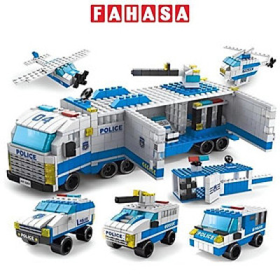 Đồ Chơi Lắp Ráp Xe Cảnh Sát 6 Trong 1 - Police Car - Toys&Joys 8978-4 (1000 Mảnh Ghép)