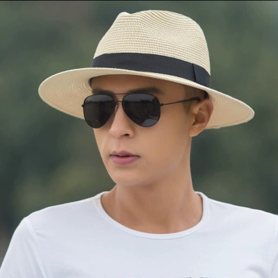 Nón cao bồi phớt mũ cao bồi nam nữ Fedora comboy chất liệu cói Hàng nhập dona24072901