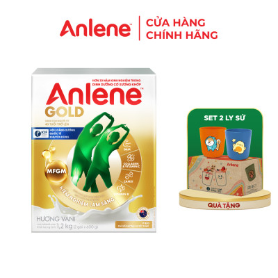 Sữa Bột Anlene Gold Hương Vanilla (Hộp giấy 1200g)