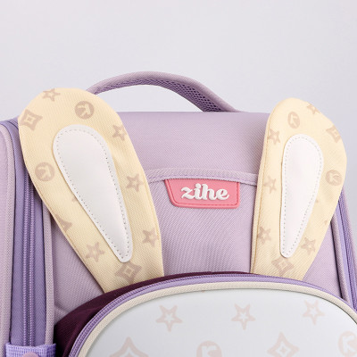 Balo chống gù dáng hộp cho bé, ,balo học sinh tiểu học siêu dễ thương HS9059