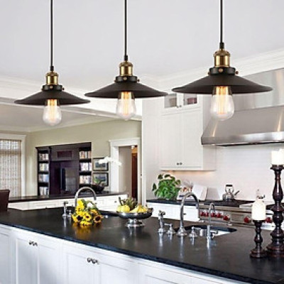 Đèn thả đui đồng RYZE phong cách hoài cổ trang trí bàn ăn, nhà hàng, cửa hàng thời trang