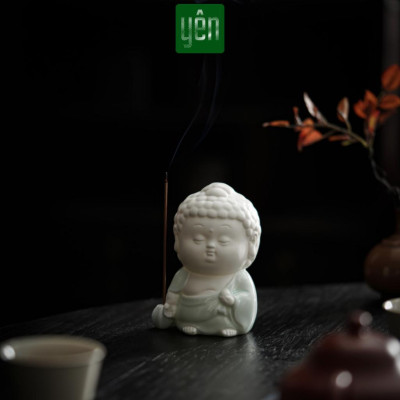 Đế Cắm Nhang Thảo Mộc Tượng Phật Gốm Sứ Đứng Nằm Ngồi Yên Trang Trí Tâm Linh Thờ Cúng