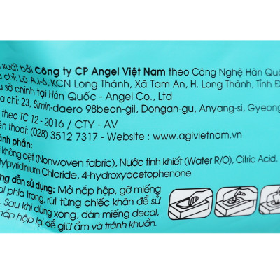 Combo 6 Gói Khăn Ướt AGI Không Hương Chim cánh cụt (100 tờ/6 gói)