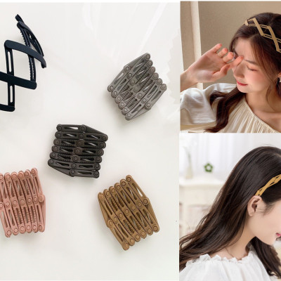 Cài tóc băng đô nhựa gấp gọn bỏ túi tiện lợi co giãn được hot trend Tatitava