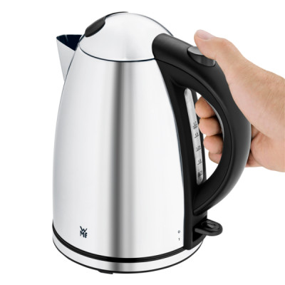 Ấm Siêu Tốc WMF STELIO Kettle 1.7L Hàng Chính Hãng, Công suất 2400W, Tự Ngắt Khi Sôi, Có Khóa An Toàn - 0413020012