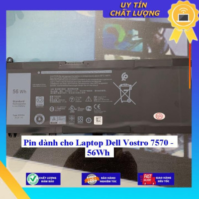 Pin dùng cho Laptop Dell Vostro 7570 - 56Wh - Hàng Nhập Khẩu New Seal