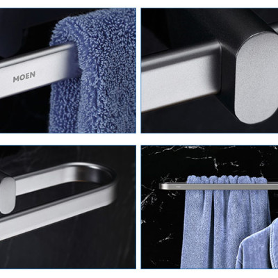 Thanh vắt khăn đôi nhà tắm 65cm dòng Alisa Moen - ACC2402