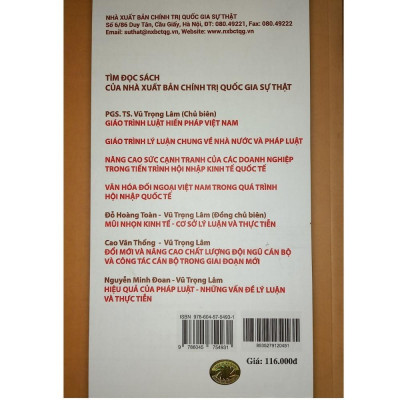 Sách - Đổi Mới Sự Lãnh Đạo Của Đảng Trong Điều Kiện Xây Dựng Nhà Nước Pháp Quyền Xã Hội Chủ Nghĩa ở Việt Nam - NXB Chính Trị Quốc Gia