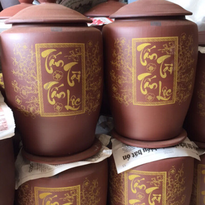 Hũ đựng gạo 10kg gốm sứ Gia Hưng Bát Tràng