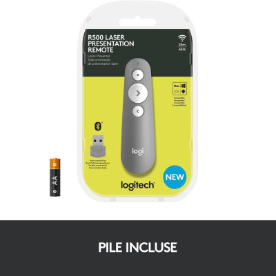 Thiết bị trình chiếu Logitech R500S - Hàng Chính Hãng