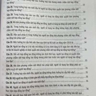 500 Câu Hỏi Và Tình Huống Giải Quyết Các Vướng Mắc, Tranh Chấp Lao Động Theo Bộ Luật Lao Động Năm 2019