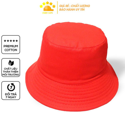 Mũ Bucket Nón Bucket Tai Bèo Nam Nữ 2 Mặt Vịt Vàng Vải Kaki Unisex
