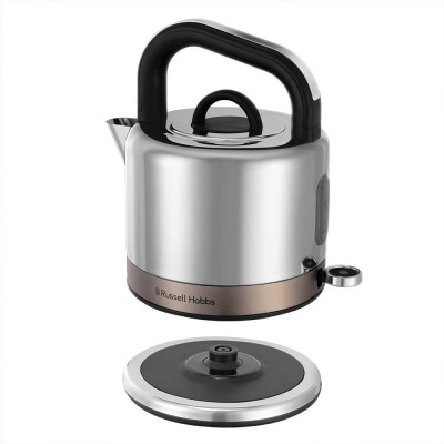 Ấm siêu tốc Russell Hobbs Distinctions 26422-70 2400W dung tích 1.5L, màu titan Hàng chính hãng