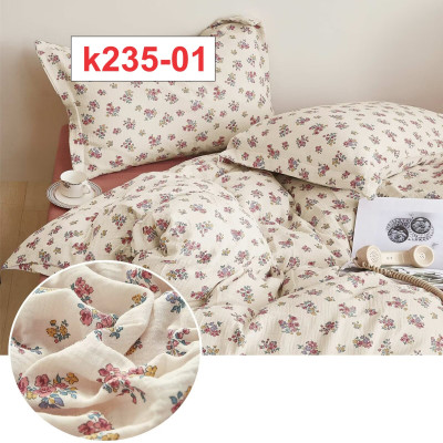 Vải Xô Crepe 100% Cotton Mềm Mịn, Thấm Hút Tốt | Đa Dạng Hoạ Tiết | Chuyên Dùng May Chăn Ga Gối Hàng Nhập Khẩu Khổ (3m x 2m3)