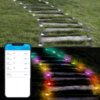 Đèn chiếu sáng sân vườn, cỏ chống nước IP65 Govee RGBIC Wi-Fi & Bluetooth Outdoor Ground Lights H7050 | Kích thước 11m