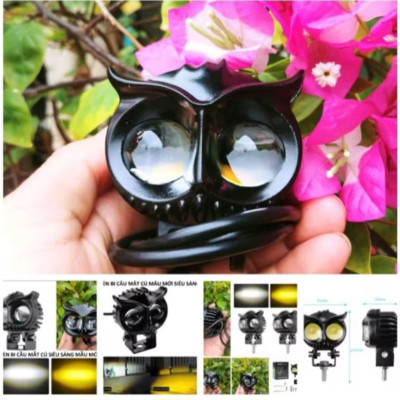 ĐÈN TRỢ SÁNG MẮT CÚ SIÊU SÁNG PHA TRẮNG CỐT VÀNG LẮP XE MÁY ÔTÔ MẪU MỚI CHẤT LƯỢNG
