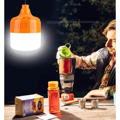Bóng đèn Led  150W , bóng đèn tích điện độ sáng cao tiết kiệm năng lượng  có móc treo , với 3 chế độ sáng tùy chỉnh , kèm dây sạc USB 5V phù hợp khi cúp điện , đi đã ngoại , câu cá , chợ đêm , buôn bán , vỉa hè ,sử dụng cả trời mưa , nắng tiện lợi 