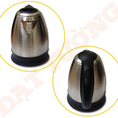 Ấm siêu tốc Inox xước 1,8 Lít Đạt Tường – ST-03  - Trắng Inox - Hàng chính hãng