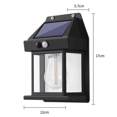 Bộ 2 Đèn Cột Cổng Năng Lượng Mặt Trời Cao Cấp – Bộ 2 Cái, Tự Động Sáng Tối, Trang Trí Nhà Đẹp