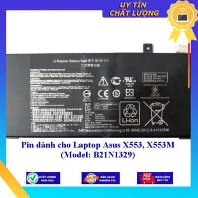 Pin dùng cho Laptop Asus X553 X553M (Model: B21N1329 ) - Hàng Nhập Khẩu New Seal