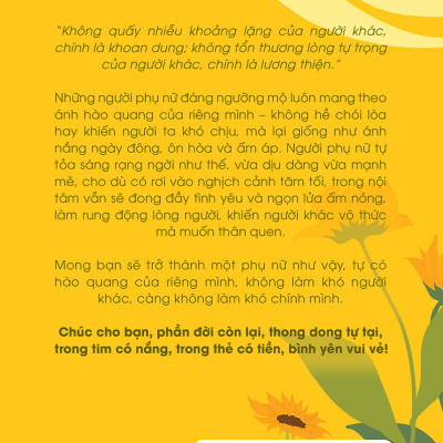 Phần Đời Còn Lại, Hãy Làm Một Người Phụ Nữ Tự Tỏa Hào Quang