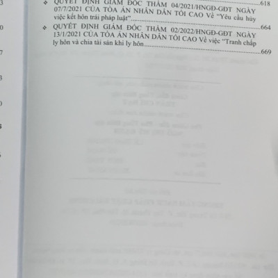 Quyết định giám đốc thẩm của Tòa án nhân dân tối cao về hình sự, dân sự, hành chính, kinh doanh thương mại, lao động, hôn nhân gia đình mới nhất