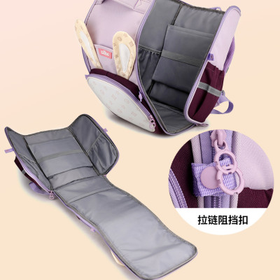 Balo chống gù dáng hộp cho bé, ,balo học sinh tiểu học siêu dễ thương HS9059