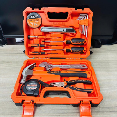 Bộ Dụng Cụ Sửa Chữa Đa Năng 18 Món – Có Búa, Kìm, Tua Vít, Thước, Dao, Mỏ Lết, Lục Giác, Băng Keo