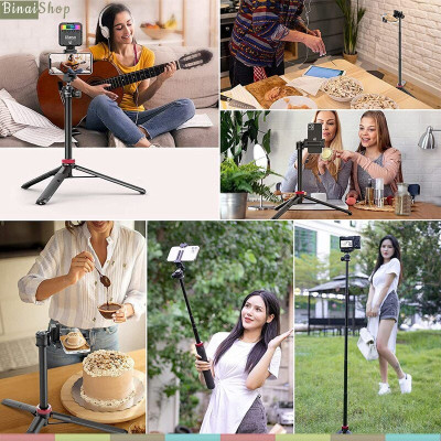 Ulanzi MT-44 - Tripod Mini Cho Máy Ảnh, Điện Thoại, Tải Trọng 1.5 Kg, Chiều Cao Tối Đa 109cm - Hàng chính hãng