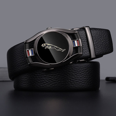 Thắt lưng nam, dây nịt nam khóa tự động dây da cao cấp bền đẹp - Thiết kế mặt xoay 360 đính đá thời thượng DXX89