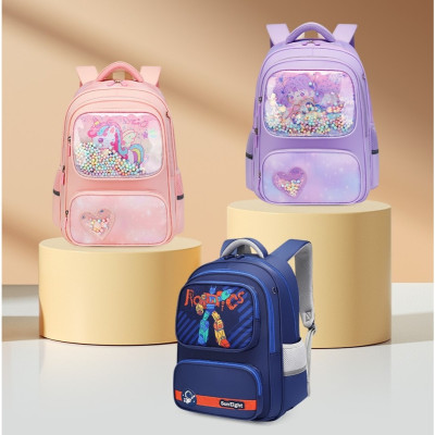 SUN EIGHT -  90378  Balo học sinh Cấp 1 siêu nhẹ, chống gù, chống thấm nước, cặp sách học sinh