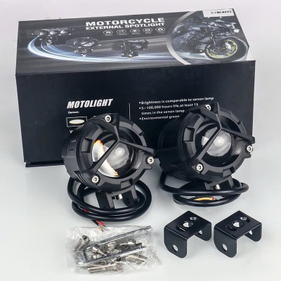 Đèn LED Trợ Sáng S40 Plus Siêu Sáng – Cốt Vàng, Pha Trắng, Chống Chói Đỉnh Cao Cho Khách VIP