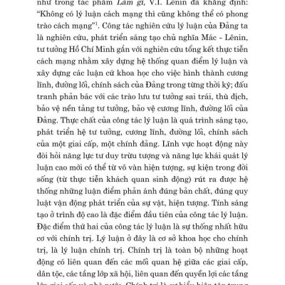 Công tác tư tưởng và những vấn đề đặt ra với công tác tư tưởng trong thời kỳ phát triển mới của đất nước (Xuất bản lần thứ hai, có chỉnh sửa)