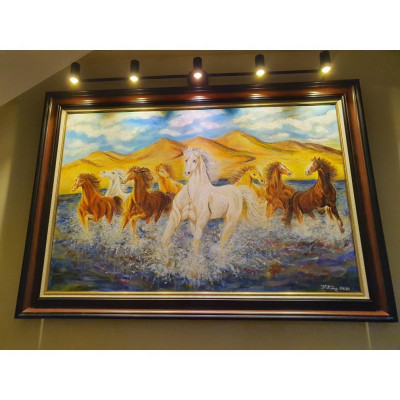 Đèn soi tranh GOSER 5 bóng phong cách cao cấp, sang trọng trang trí nhà cửa hiện đại.