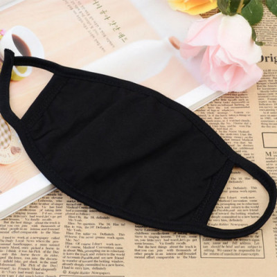 Khẩu trang trơn màu đen, Khẩu trang vải màu đen trơn