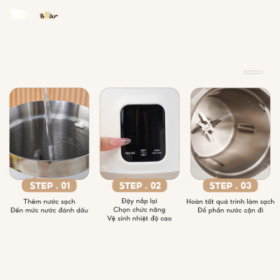 Máy làm sữa hạt Bear 1,2L SB-SH12H (150W-950W) - Hàng chính hãng