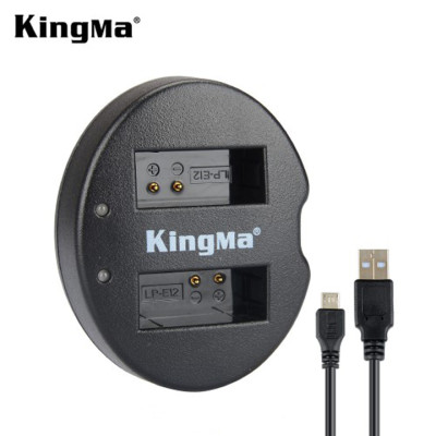 Bộ 2 pin và sạc đôi KingMa LP-E12 cho Canon M10 100D M2 - Hàng chính hãng