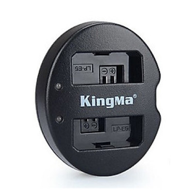 Cốc sạc đôi Kingma cổng USB cho pin LP E5 - Hàng chính hãng 