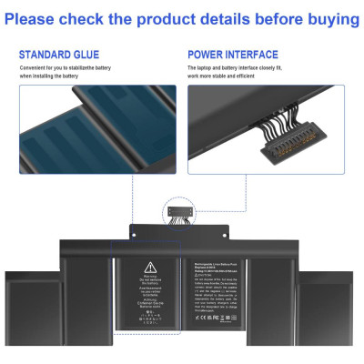 Pin Dành Tương Thích Cho Macbook Pro 15 Inch Retina A1398 A1494 Late 2013 Mid 2014 TEEEMO PC Hàng Nhập Khẩu New Seal