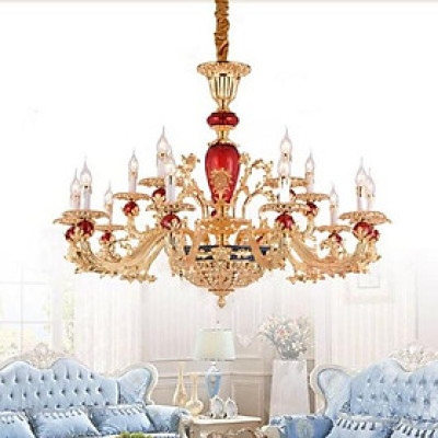 Đèn chùm loại 15 tay hiện đại, quý phái trang trí nội thất sang trọng, cao cấp - kèm bóng LED chuyên dụng.