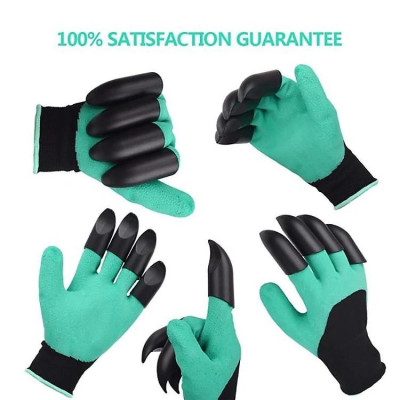 Bao tay làm vườn Găng tay chuyên dụng làm vườn có móng vuốt, chống thấm nước , Cao su Latex co giãn đàn hồi tốt siêu bền