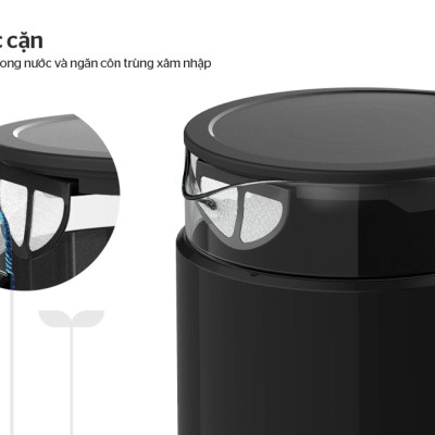 [Hàng Chính Hãng]  Ấm Siêu Tốc Thủy Tinh Cao Cấp Sunhouse SHD1330 1.7 Lít - Bảo Hành 24 Tháng Toàn Quốc