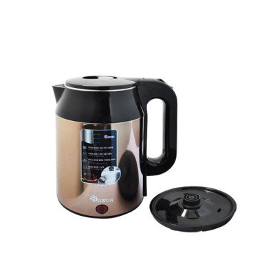 Ấm Siêu Tốc Chính Hãng SOWUN SW1629 ,Chất Liệu INOX Nguyên Khối Công Suất Lớn Giúp Nước Sôi Nhanh