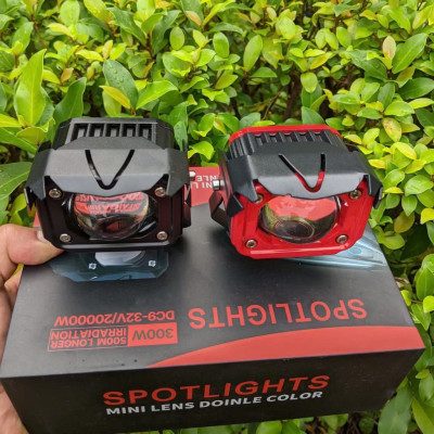 ĐÈN TRỢ SÁNG F20XP CỐT VÀNG PHA TRẮNG – BI CẦU 2 CHẾ ĐỘ MẪU MỚI SIÊU SÁNG CHO XE MÁY Ô TÔ