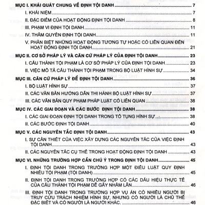 Phương Pháp Định Tội Danh Với 538 Tội Phạm Quy Định Trong Bộ Luật Hình Sự Năm 2015, Được Sửa Đổi, Bổ Sung Năm 2017 (Tái Bản Có Bổ Sung)