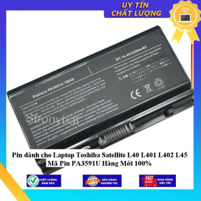 Pin dùng cho Laptop Toshiba Satellite L40 L401 L402 L45 Mã Pin PA3591U - Hàng Nhập Khẩu  MIBAT778