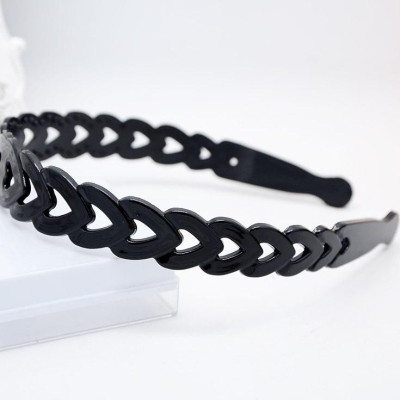 Bờm nhựa nam nữ có răng lược bản to tạo hình thời trang