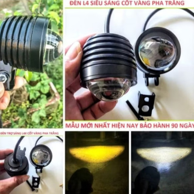 1 ĐÈN TRỢ SÁNG T20 BI CẦU SÁNG PHA TRẮNG CỐT VÀNG LẮP XE MÁY ÔTÔ ÁNH SÁNG GOM CHUẨN 