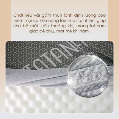 Nệm Foam Tatana Massage Relax, Cấu Trúc Lượn Sóng, Duy Trì Tư Thế Nằm Giảm Áp Lực Cơ Thể